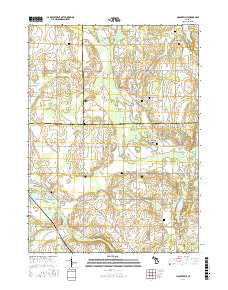 Mosherville Michigan Current topographic map, 1:24000 scale, 7.5 X 7.5 Minute, Year 2017