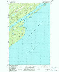 Mott Island Michigan Historical topographic map, 1:24000 scale, 7.5 X 7.5 Minute, Year 1985