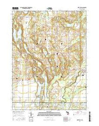 Mottville Michigan Current topographic map, 1:24000 scale, 7.5 X 7.5 Minute, Year 2016