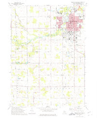 Mount Pleasant Michigan Historical topographic map, 1:24000 scale, 7.5 X 7.5 Minute, Year 1973