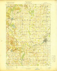 Mount Pleasant Michigan Historical topographic map, 1:62500 scale, 15 X 15 Minute, Year 1919