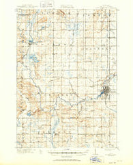 Mount Pleasant Michigan Historical topographic map, 1:62500 scale, 15 X 15 Minute, Year 1919