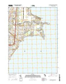 Mount Clemens East Michigan Historical topographic map, 1:24000 scale, 7.5 X 7.5 Minute, Year 2014