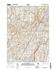 Mount Clemens West Michigan Current topographic map, 1:24000 scale, 7.5 X 7.5 Minute, Year 2017