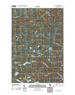 Mount Curwood Michigan Historical topographic map, 1:24000 scale, 7.5 X 7.5 Minute, Year 2011