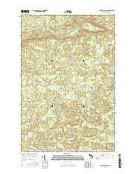 Mount Curwood Michigan Current topographic map, 1:24000 scale, 7.5 X 7.5 Minute, Year 2016
