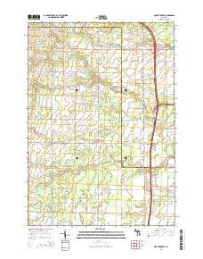 Mount Forest Michigan Historical topographic map, 1:24000 scale, 7.5 X 7.5 Minute, Year 2014