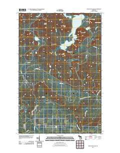 Mountain Lake Michigan Historical topographic map, 1:24000 scale, 7.5 X 7.5 Minute, Year 2011