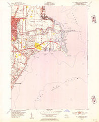 Mt Clemens East Michigan Historical topographic map, 1:24000 scale, 7.5 X 7.5 Minute, Year 1952