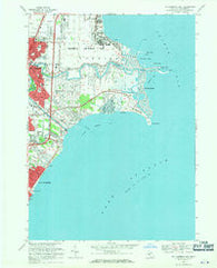 Mt Clemens East Michigan Historical topographic map, 1:24000 scale, 7.5 X 7.5 Minute, Year 1968