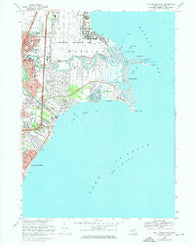 Mt Clemens East Michigan Historical topographic map, 1:24000 scale, 7.5 X 7.5 Minute, Year 1968