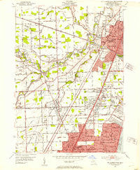 Mt Clemens West Michigan Historical topographic map, 1:24000 scale, 7.5 X 7.5 Minute, Year 1952