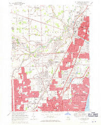 Mt Clemens West Michigan Historical topographic map, 1:24000 scale, 7.5 X 7.5 Minute, Year 1968