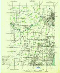 Mt Clemens Michigan Historical topographic map, 1:31680 scale, 7.5 X 7.5 Minute, Year 1936