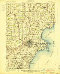 Mt Clemens Michigan Historical topographic map, 1:62500 scale, 15 X 15 Minute, Year 1929