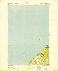 Muggun Creek Michigan Historical topographic map, 1:24000 scale, 7.5 X 7.5 Minute, Year 1948