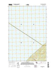 Muggun Creek Michigan Current topographic map, 1:24000 scale, 7.5 X 7.5 Minute, Year 2017