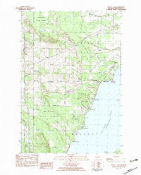 Mullett Lake Michigan Historical topographic map, 1:25000 scale, 7.5 X 7.5 Minute, Year 1982