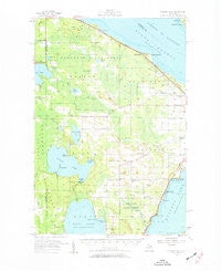 Mullett Lake Michigan Historical topographic map, 1:62500 scale, 15 X 15 Minute, Year 1957