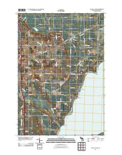 Mullett Lake Michigan Historical topographic map, 1:24000 scale, 7.5 X 7.5 Minute, Year 2011