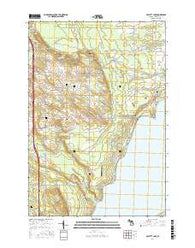 Mullett Lake Michigan Current topographic map, 1:24000 scale, 7.5 X 7.5 Minute, Year 2017