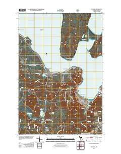 Munising Michigan Historical topographic map, 1:24000 scale, 7.5 X 7.5 Minute, Year 2011