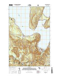 Munising Michigan Current topographic map, 1:24000 scale, 7.5 X 7.5 Minute, Year 2017