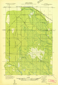 Munising SE Michigan Historical topographic map, 1:31680 scale, 7.5 X 7.5 Minute, Year 1931