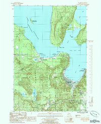 Munising Michigan Historical topographic map, 1:24000 scale, 7.5 X 7.5 Minute, Year 1985