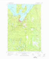 Munising Michigan Historical topographic map, 1:62500 scale, 15 X 15 Minute, Year 1958