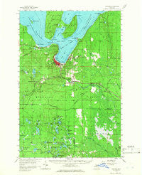 Munising Michigan Historical topographic map, 1:62500 scale, 15 X 15 Minute, Year 1958