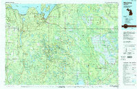 Munising Michigan Historical topographic map, 1:100000 scale, 30 X 60 Minute, Year 1983