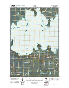 Munuscong Michigan Historical topographic map, 1:24000 scale, 7.5 X 7.5 Minute, Year 2011