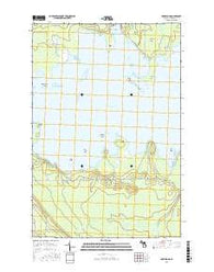 Munuscong Michigan Current topographic map, 1:24000 scale, 7.5 X 7.5 Minute, Year 2017