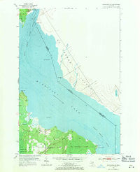 Munuscong NE Michigan Historical topographic map, 1:24000 scale, 7.5 X 7.5 Minute, Year 1953