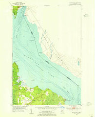 Munuscong NE Michigan Historical topographic map, 1:24000 scale, 7.5 X 7.5 Minute, Year 1953