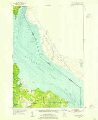 Munuscong NE Michigan Historical topographic map, 1:24000 scale, 7.5 X 7.5 Minute, Year 1953