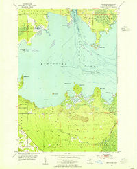 Munuscong Michigan Historical topographic map, 1:24000 scale, 7.5 X 7.5 Minute, Year 1953