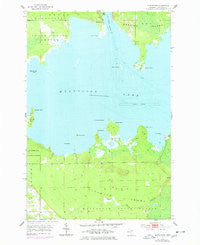 Munuscong Michigan Historical topographic map, 1:24000 scale, 7.5 X 7.5 Minute, Year 1953