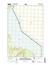 Munuscong NE Michigan Current topographic map, 1:24000 scale, 7.5 X 7.5 Minute, Year 2017