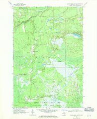 Muskallonge Lake SE Michigan Historical topographic map, 1:24000 scale, 7.5 X 7.5 Minute, Year 1968
