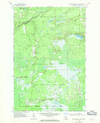 Muskallonge Lake SE Michigan Historical topographic map, 1:24000 scale, 7.5 X 7.5 Minute, Year 1968