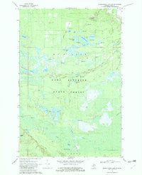 Muskallonge Lake SW Michigan Historical topographic map, 1:24000 scale, 7.5 X 7.5 Minute, Year 1968