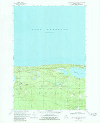 Muskallonge Lake West Michigan Historical topographic map, 1:24000 scale, 7.5 X 7.5 Minute, Year 1968