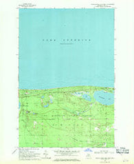 Muskallonge Lake West Michigan Historical topographic map, 1:24000 scale, 7.5 X 7.5 Minute, Year 1968