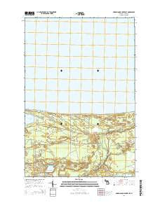 Muskallonge Lake East Michigan Historical topographic map, 1:24000 scale, 7.5 X 7.5 Minute, Year 2014