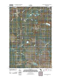 Muskallonge Lake SE Michigan Historical topographic map, 1:24000 scale, 7.5 X 7.5 Minute, Year 2011