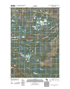 Muskallonge Lake SW Michigan Historical topographic map, 1:24000 scale, 7.5 X 7.5 Minute, Year 2011
