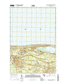 Muskallonge Lake West Michigan Historical topographic map, 1:24000 scale, 7.5 X 7.5 Minute, Year 2014