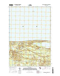 Muskallonge Lake West Michigan Current topographic map, 1:24000 scale, 7.5 X 7.5 Minute, Year 2017